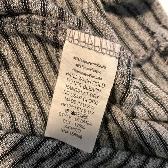 Striped button sleeve sweater top size small - Picture 6 of 6